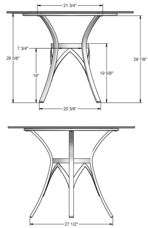 Amisco Customizable Kai Dining Table with Wood Ring Insert-1