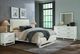 Vaughan-Bassett Lodge & Loft Ivory Cream/Soft White Oak California King Upholstered Panel Bed-1