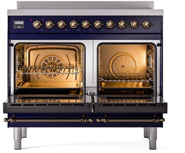 Ilve® Nostalgie II Series 40" Midnight Blue Pro Style Induction Range-1