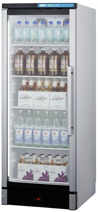 Summit® Commercial 9.9 Cu. Ft. Glass Freestanding Beverage Center -5