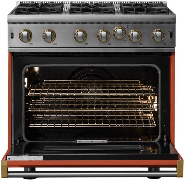 Viking® 5 Series 36" Spiced Cider Pro Style Gas Range-1