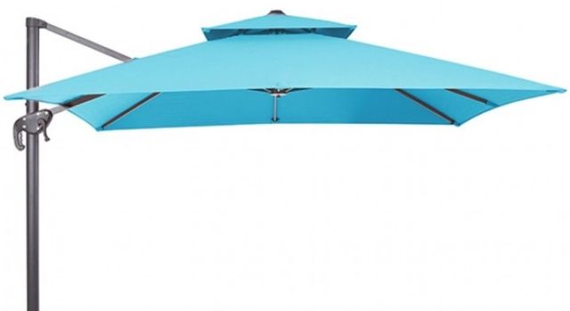 Furniture of America® Hero Teal Aluminum/Polyester Outdoor Patio Umbrella-0