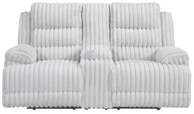 Signature Design by Ashley® Technique Alloy Double Power Reclining Loveseat and Console-1
