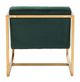 Zuo® Alt Green and Gold Arm Chair-3