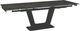 Amisco Customizable Amelia 72" Rectangular Extendable Table with 0.5" Italian Porcelain on Glass Top and 2 Leaves-1