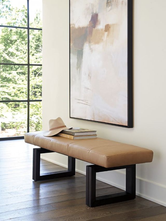 Lexington Home Customizable Zanzibar Luxor Leather Bench-1