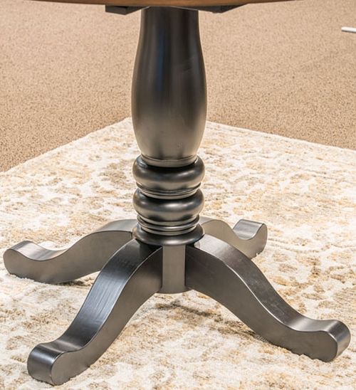 Signature Design by Ashley® Clorazi Brown Top Round Dining Table with Black Base-3