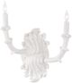 Wildwood Lamps White Plaster Roche Plaster Double Arm Sconce-0