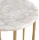 Crestview Collection Katherine Cream Accent Table with Gold Base-2