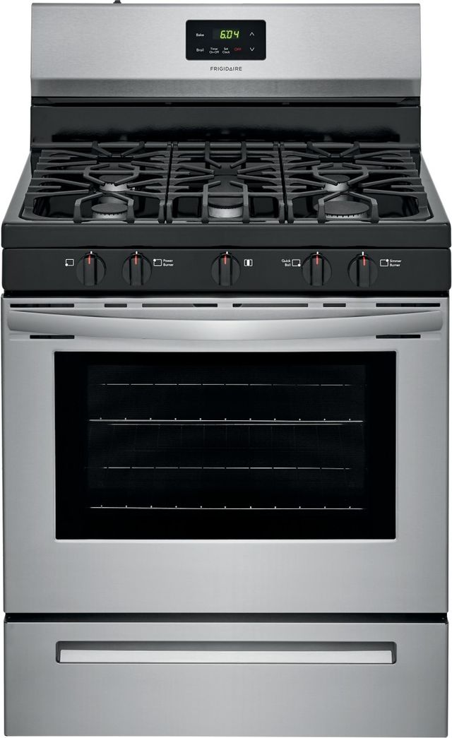Frigidaire® 30" Stainless Steel Freestanding Gas Range-0