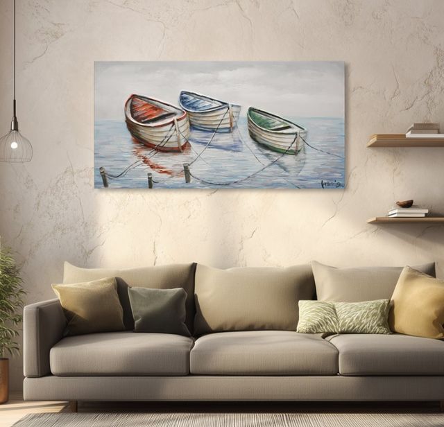 YHD Rowboat Harmony II Wall Art-2