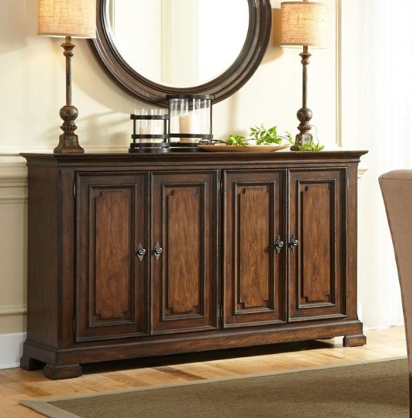 Liberty Furniture Armand Antique Brownstone Dining Buffet-1