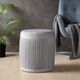 Olliix by Madison Park Holt Light Grey Accent Ottoman-3