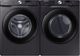 Samsung Black Front Load Washer & Gas Dryer Laundry Pair-0
