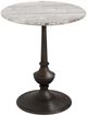 Crestview Collection Versant Gray End Table with Black Base-0