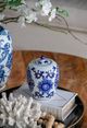 A & B Home Meera Blue/White Lidded Jar-3