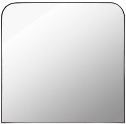 Surya Aranya Matte Black 36" Mirror-0