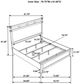 Coaster® Hazlewood Vineyard Oak Eastern King Panel Bed-3