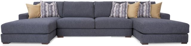 Decor-Rest® Furniture LTD 2702 3-Piece Gray Sectional Sofa-0