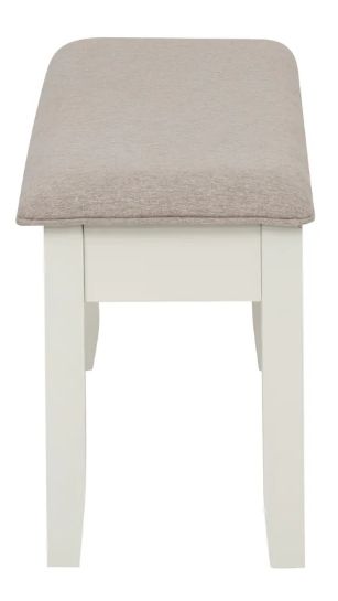 Powell® Jane Gray/Vanilla White Dining Bench-4
