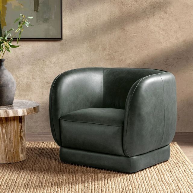 Classic Home Rinner Hunter Green Swivel Chair-1