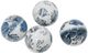 A & B Home 4-Piece Blue/White Decorative Balls-0