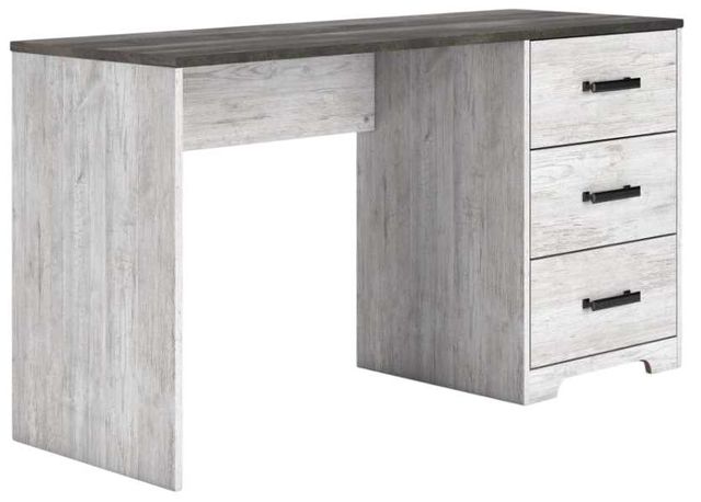 Signature Design by Ashley® Shawburn Dark Charcoal Gray/White Home Office Desk-0