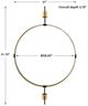 Uttermost® Guardrail Antique Brass/Black Round Mirror-2
