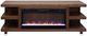 Legends Home Laurel Canyon Bourbon Oak 82" Fireplace TV Console-0