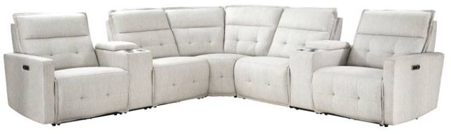 Homelegance® Salida 7-Piece White Modular Power Reclining Sectional with Power Headrests-0