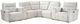 Homelegance® Salida 7-Piece White Modular Power Reclining Sectional with Power Headrests-0