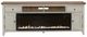 Liberty Furniture Farmhouse Reimagined Brown/White Console with Fireplace-2