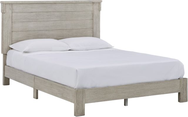 Signature Design by Ashley® Hollentown Whitewash Full Panel Bed-0
