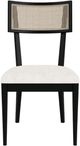 Riverside Furniture Laguna 2-Piece Ebony Drift/White Cane Upholstered Side Chair Set-2