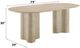 ACME Furniture Jirina Travertine Pattern Dining Table-3