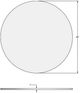 Amisco Customizable Gemma 48" Round Pub Table with 1" Walnut Veneer Top-1