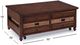 Magnussen Home® Roanoke Cherry Lift Top Cocktail Table with Slate Insert Top -3