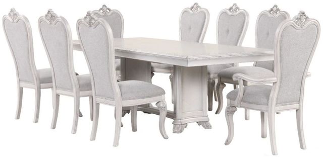 New Classic® Home Furnishings Cambria Hills 9-Piece Gray Dining Set-0