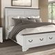 Furniture of America® Hampstead 4-Piece White/Dark Brown Queen Bedroom Set-1