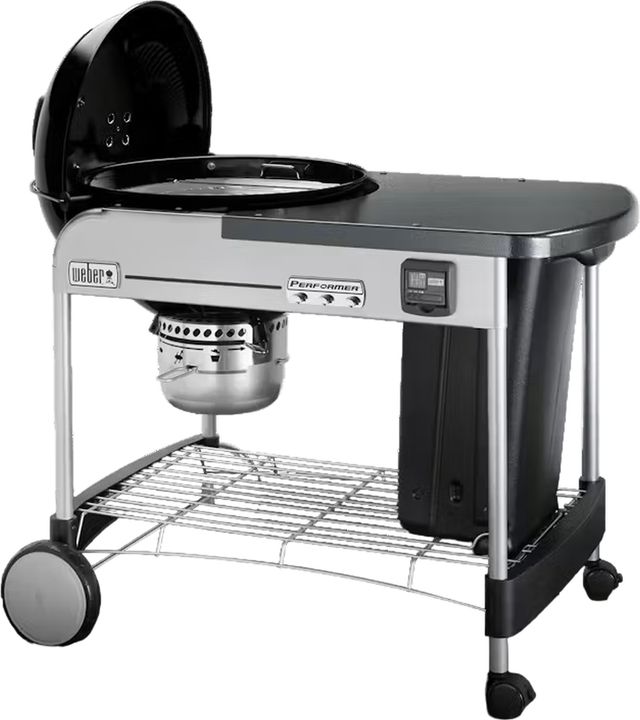Weber® Performer® Series 48" Black Freestanding Charcoal Grill-1