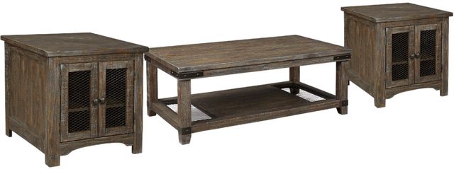Signature Design by Ashley® Danell Ridge 3-Piece Brown Living Room Table Set-0