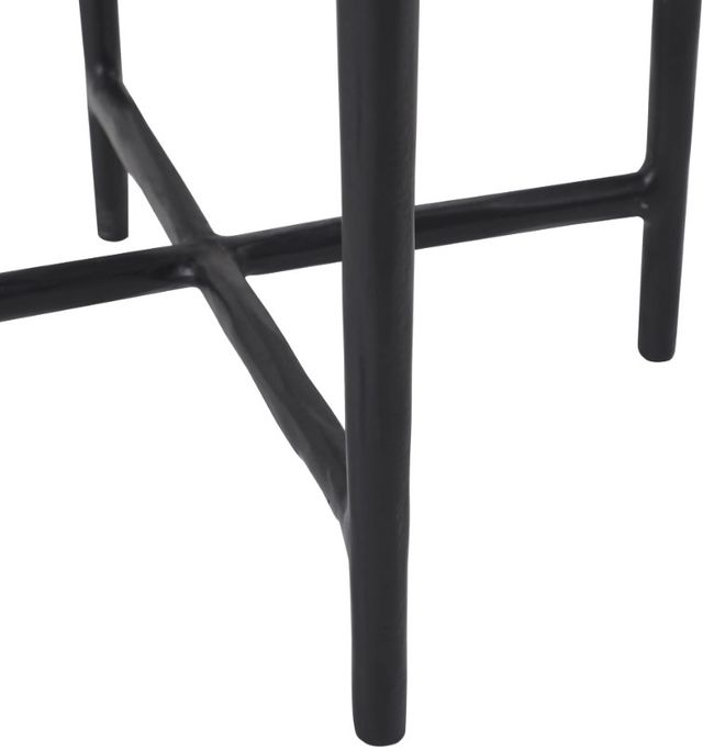 Renwil® Veroia White Accent Table with Matte Black Base-4