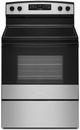 Amana® 30" Black on Stainless Free Standing Electric Range-0