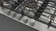 Fulgor Milano Matteo 400 Series 36" Brushed Stainless Steel Gas Cooktop with Polished Brass Burners-3