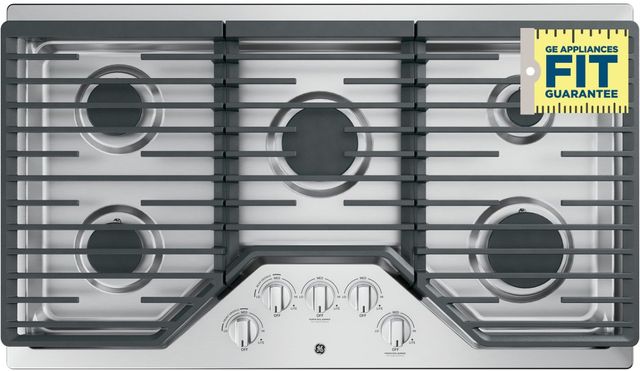GE® 36" Stainless Steel Built-In Gas Cooktop-7