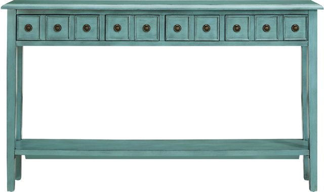 Powell® Sadie Teal Console Table-1