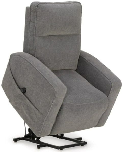 Signature Design by Ashley® Starganza Gray Power Lift Recliner-2