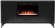 Legends Home Real Cozy Malibu Seal Skin Black 64" Fireplace Console-4