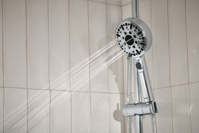 Peerless Precept® Chrome Slide Bar with Hand Shower-2