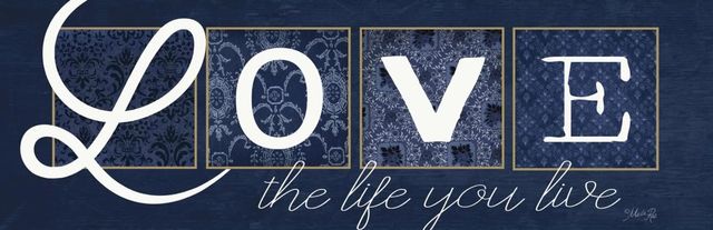 Classy Art Love The Life You Live by Marla Rae Mirror Framed Wall Art-1